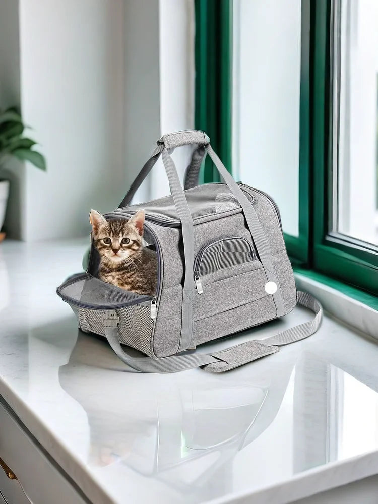 JTPAWS Soft Sided Cat Carrier Travel Carrier For Pets
