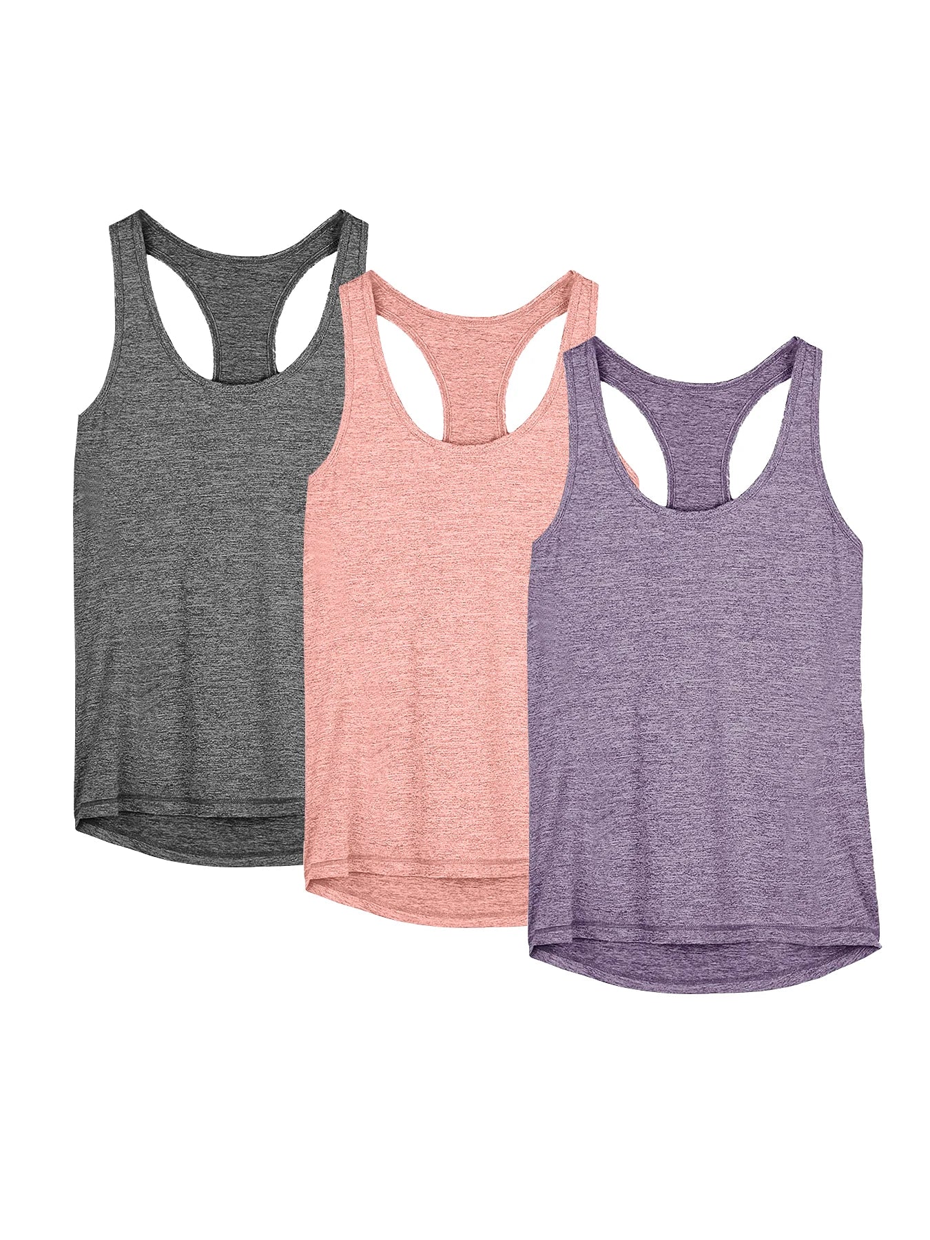 OVESPORTCN Womens Yoga Tank Tops 3 Pack Quick Dry Shirts