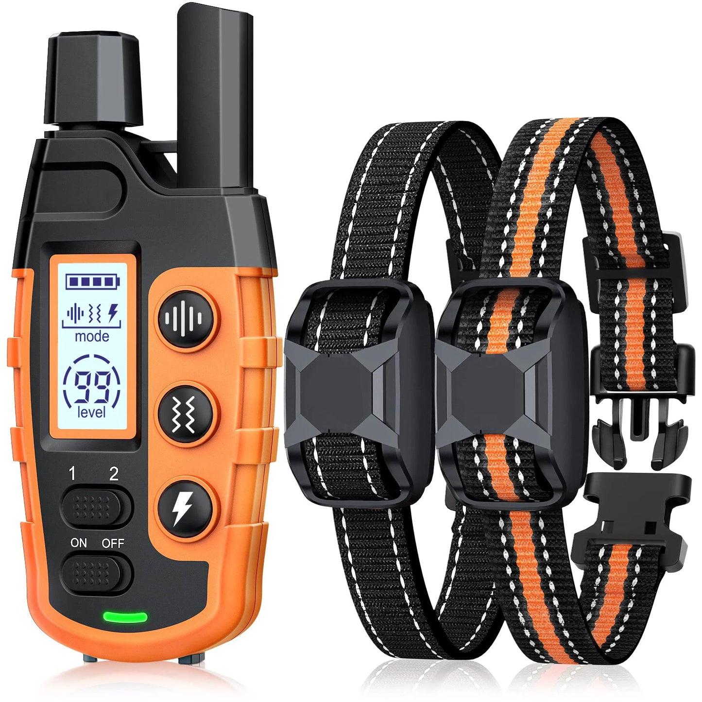 WXRPET 3300Ft Electric Dog Training Collar With Remote Shock Vibration Waterproof