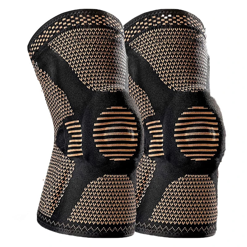 Orthopedic Knee Brace Support Adjustable Copper Nylon Patella Protector