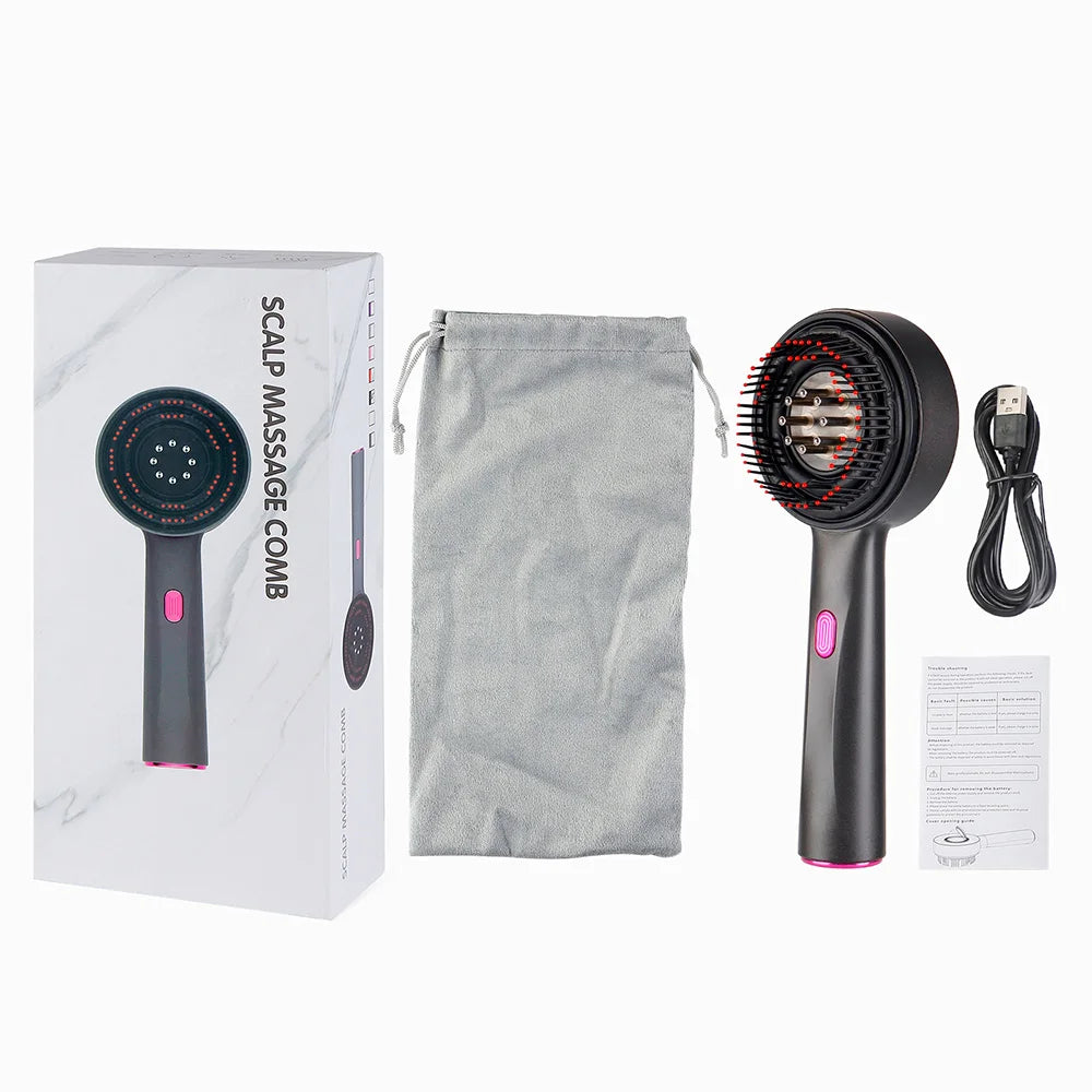 Foreverlily Electric Vibration Massage Comb For Hair Growth