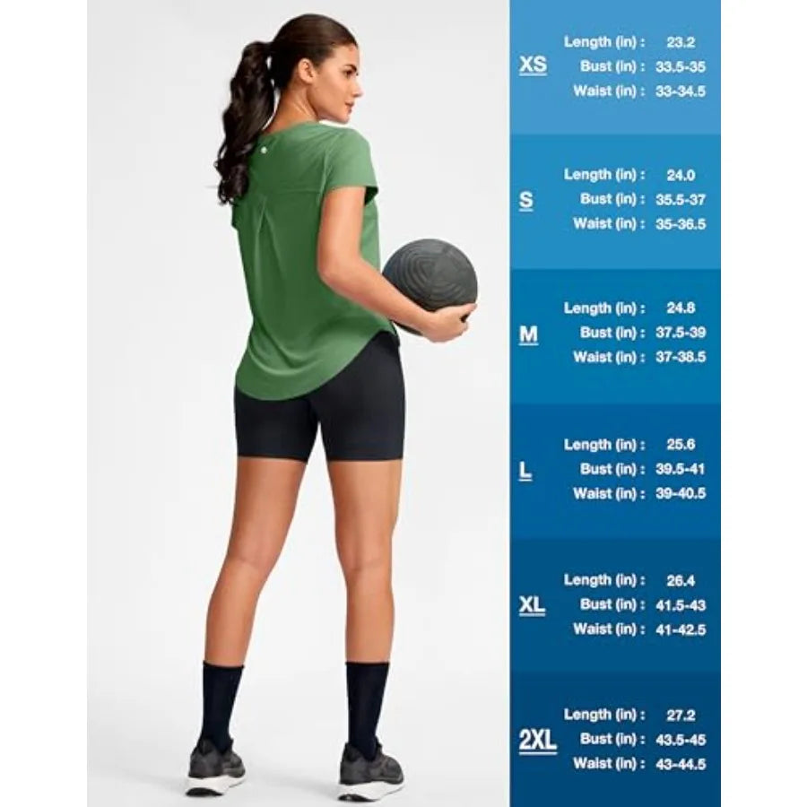 Womens Lightweight Quick Dry Workout Top For Yoga And Running