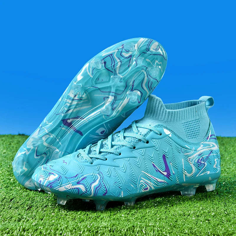 Professional Men's Football Shoes Breathable Lightweight Outdoor Cleats