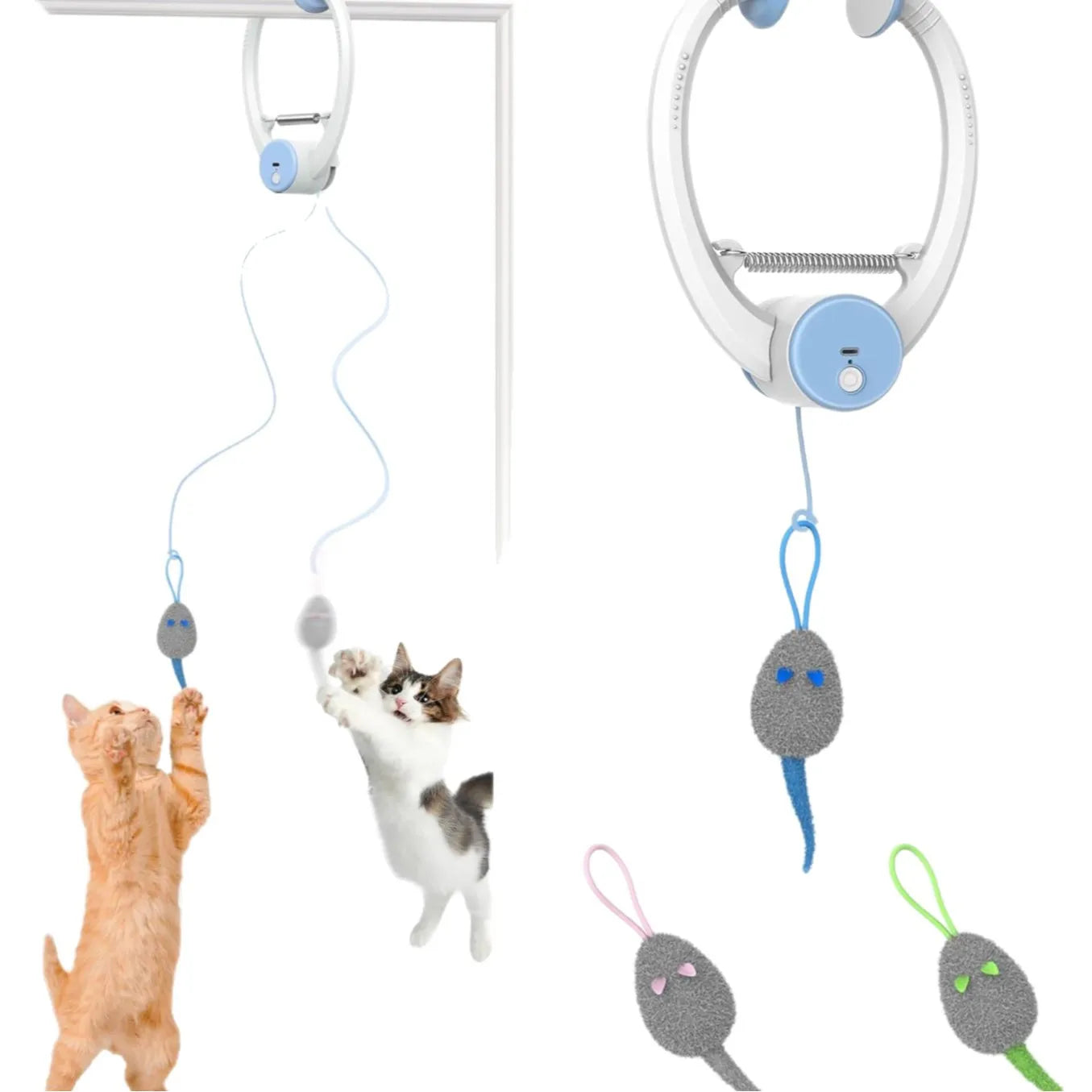 Automatic Interactive Cat Toy Fluttering Butterfly Wand For Indoor Enrichment