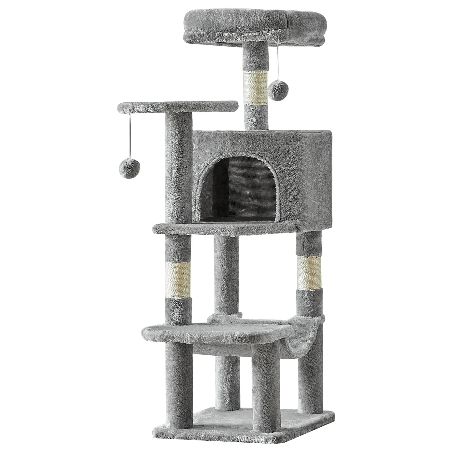 JHK Four Tier Cat Tree Indoor Multi Cat Climbing Tower