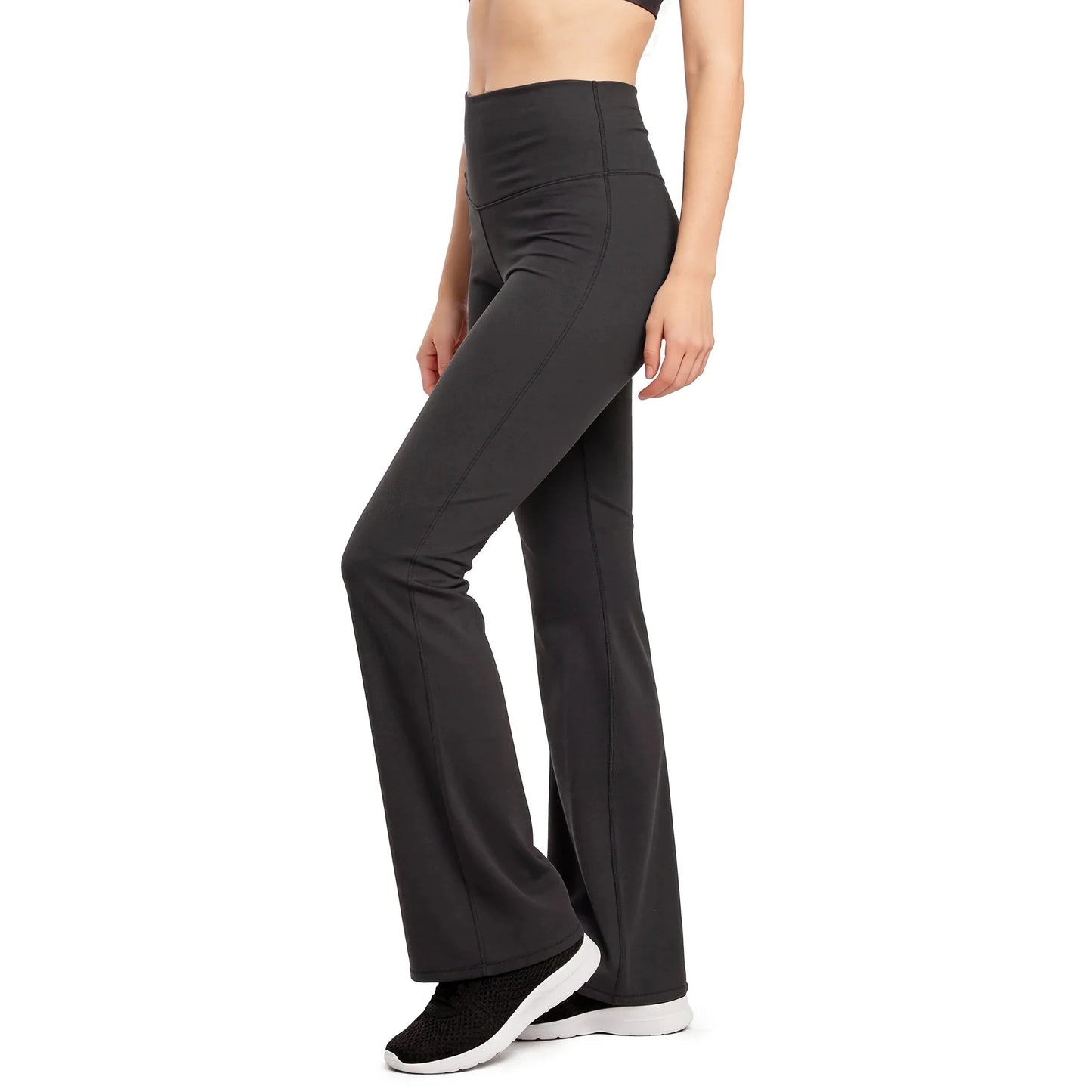 Ladies Flare Leggings Yoga Pants Knit Stretch For Women