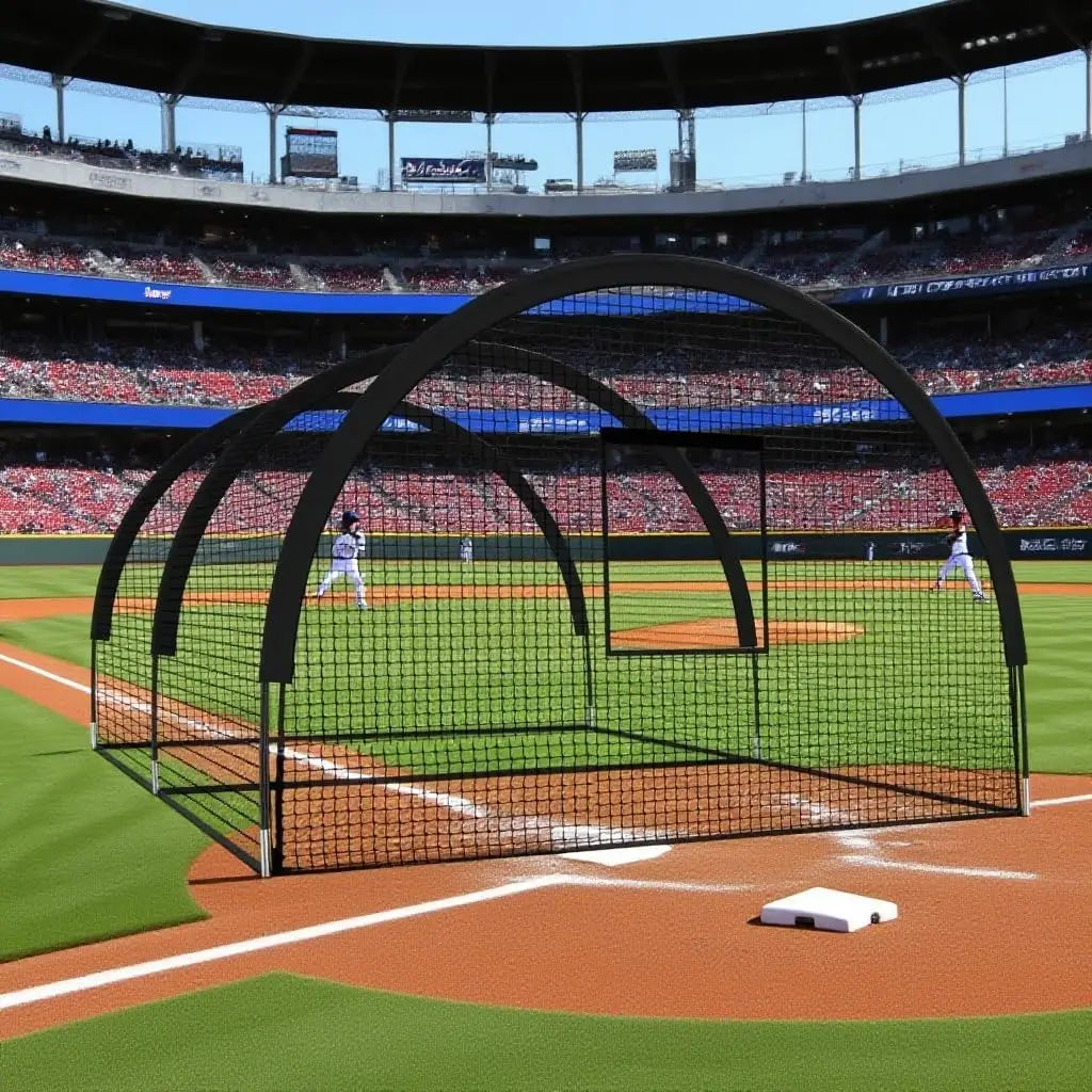 Backyard Baseball Batting Cage With Frame And Netting For Practice