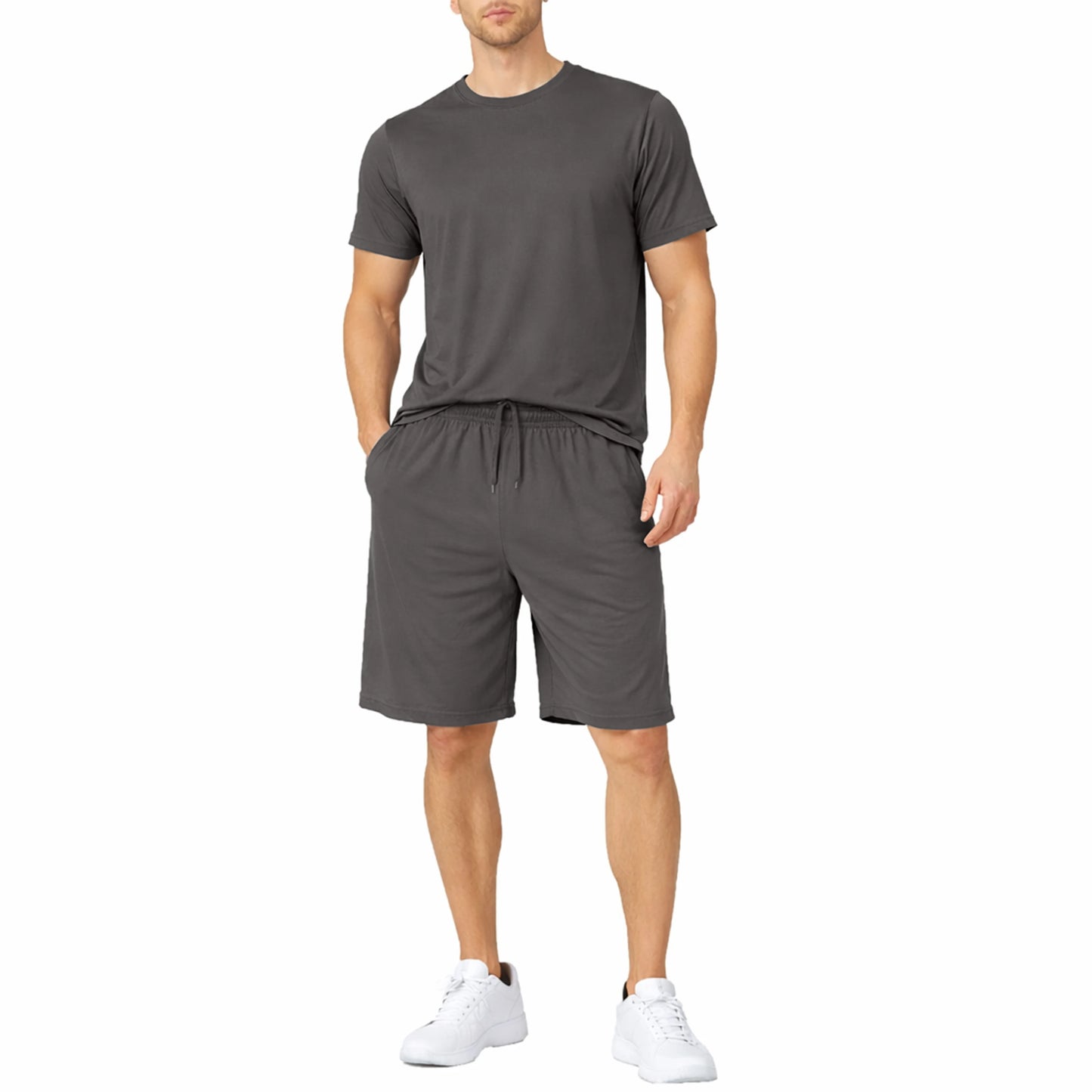 Men's 2 Piece Athletic Tee And Short Active Set For Training