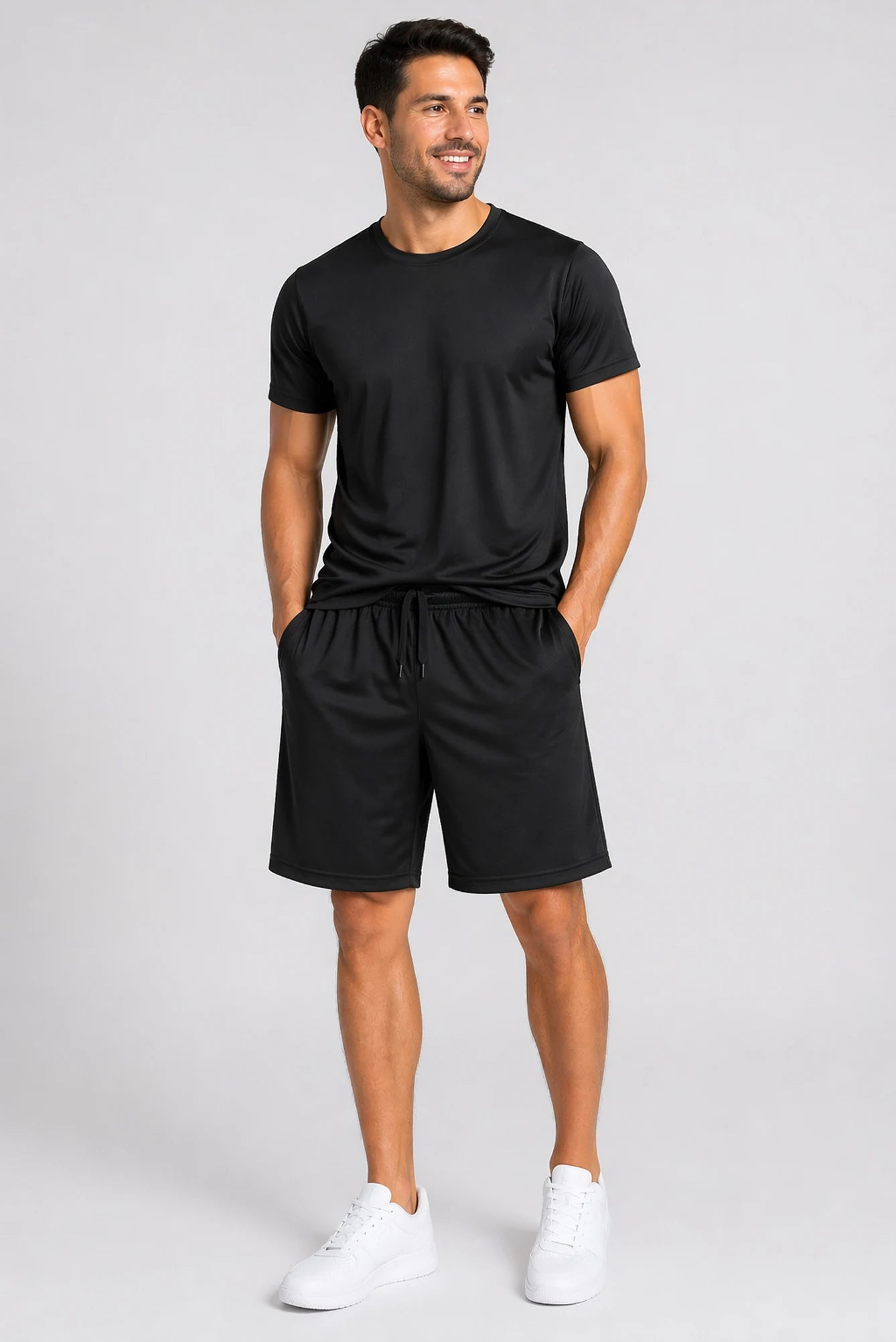 Men's 2 Piece Athletic Tee And Short Active Set For Training