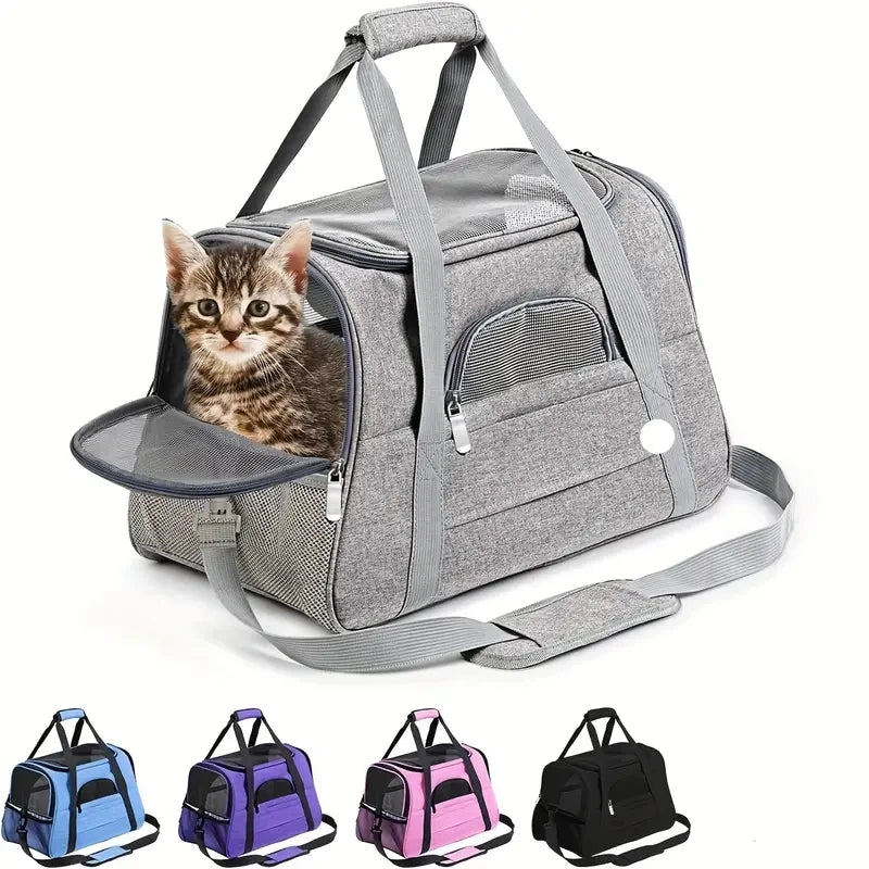 JTPAWS Soft Sided Cat Carrier Travel Carrier For Pets