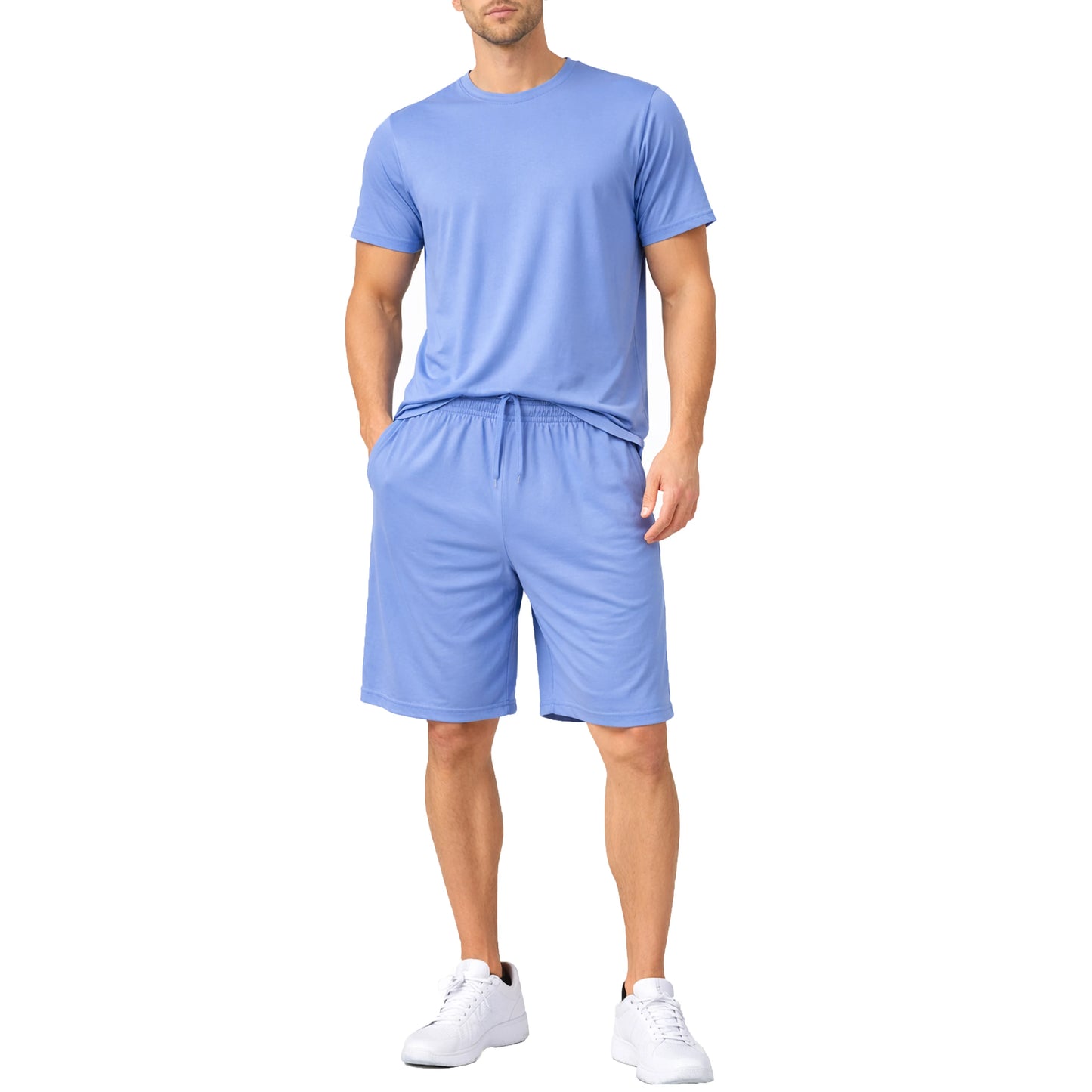 Men's 2 Piece Athletic Tee And Short Active Set For Training