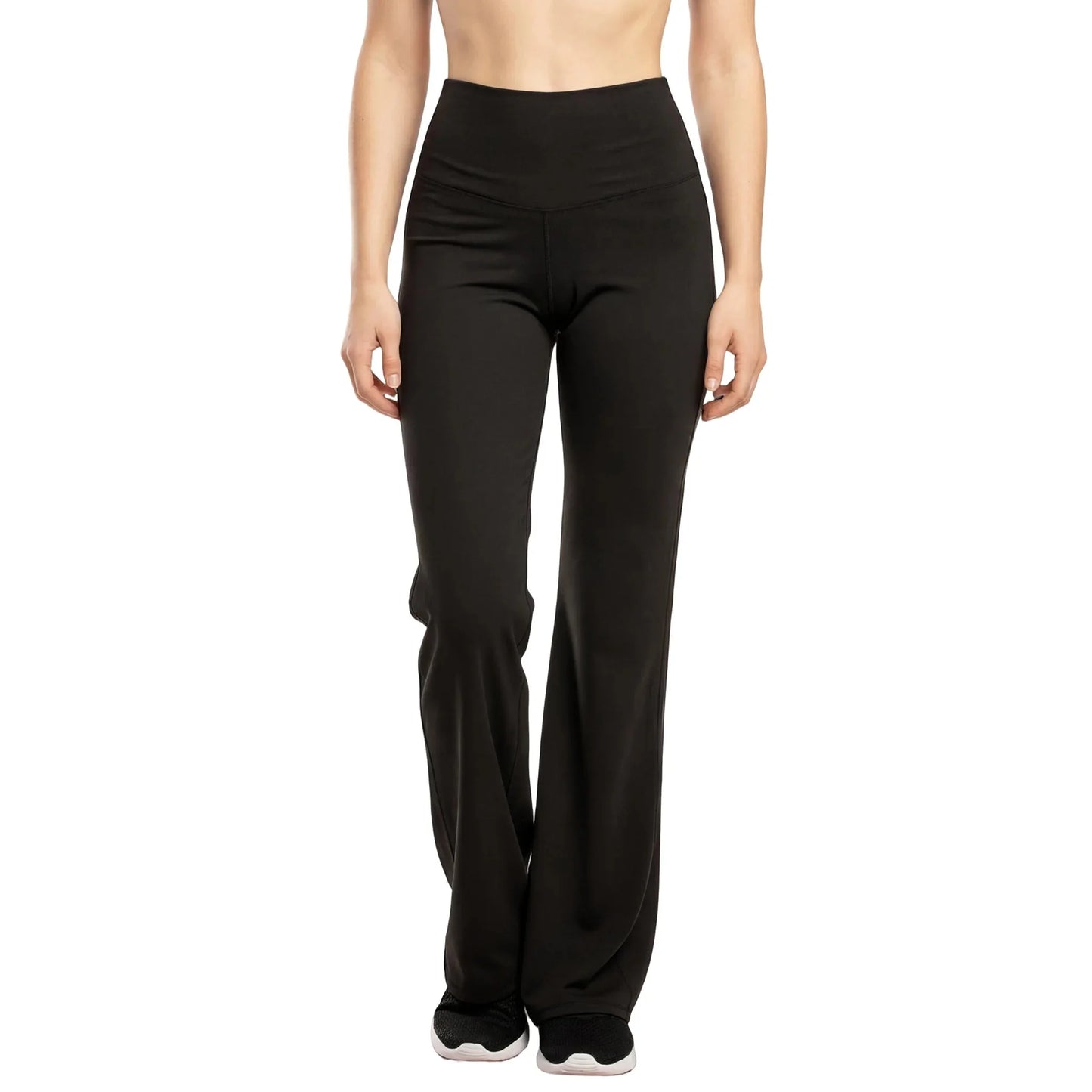 Ladies Flare Leggings Yoga Pants Knit Stretch For Women