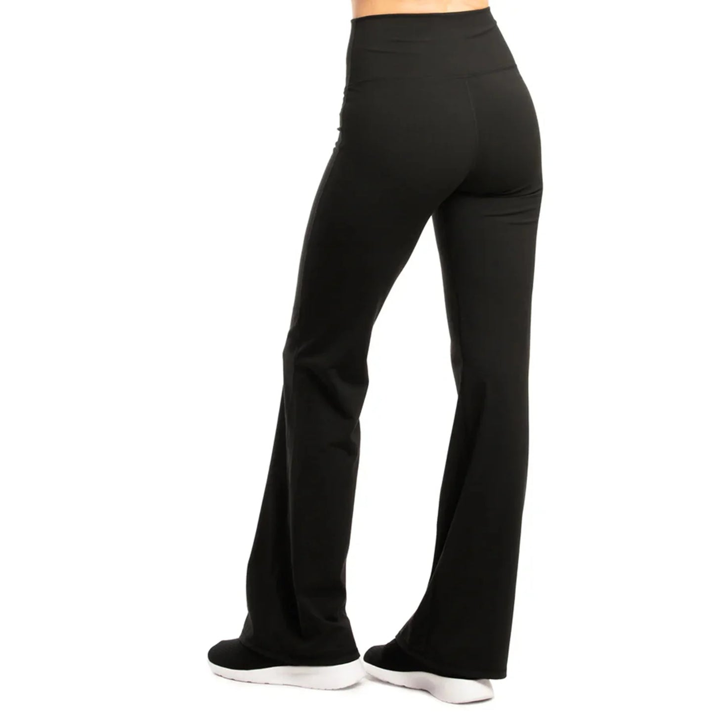 Ladies Flare Leggings Yoga Pants Knit Stretch For Women
