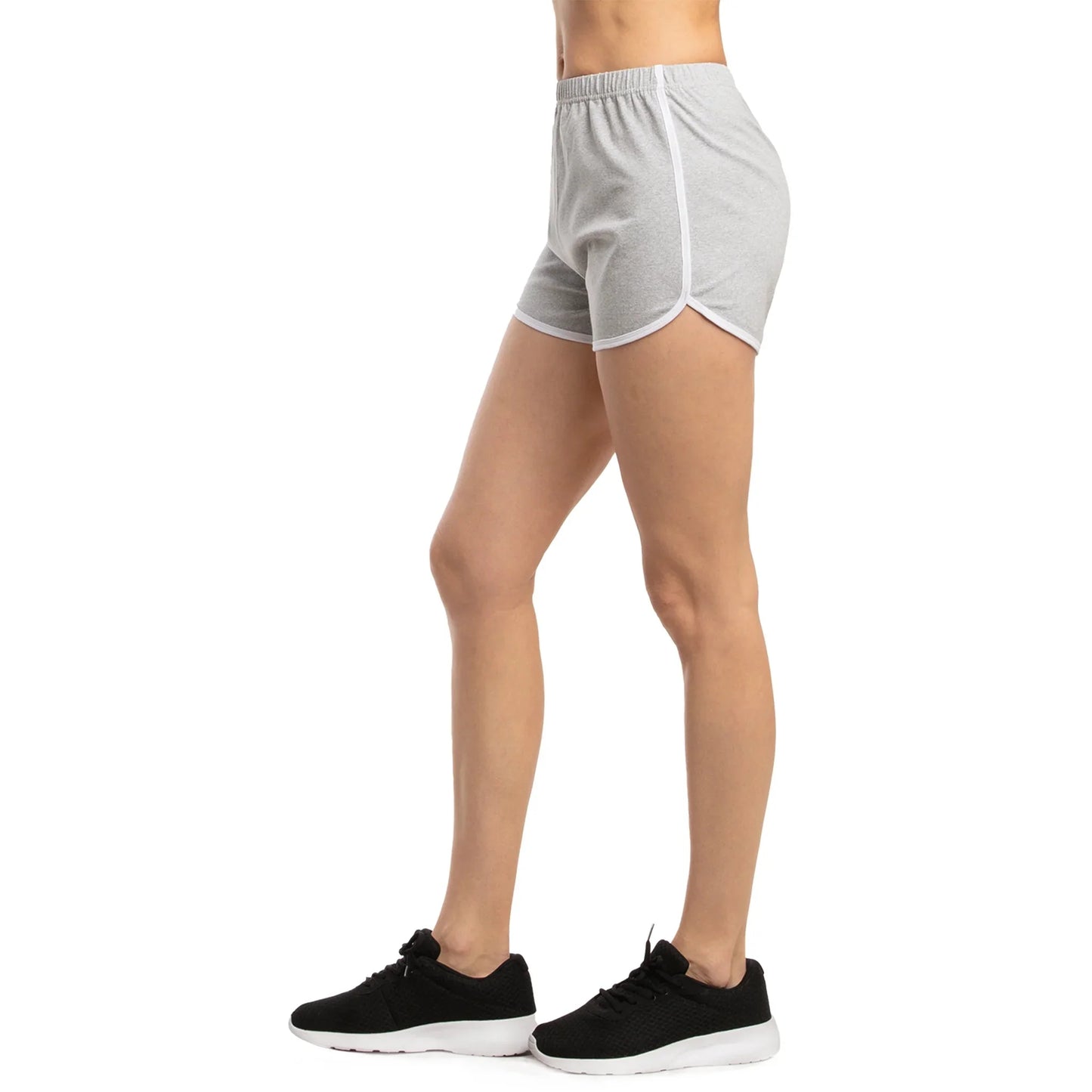 Ladies Dolphin Athletic Shorts Flexible Cotton Comfort For Women