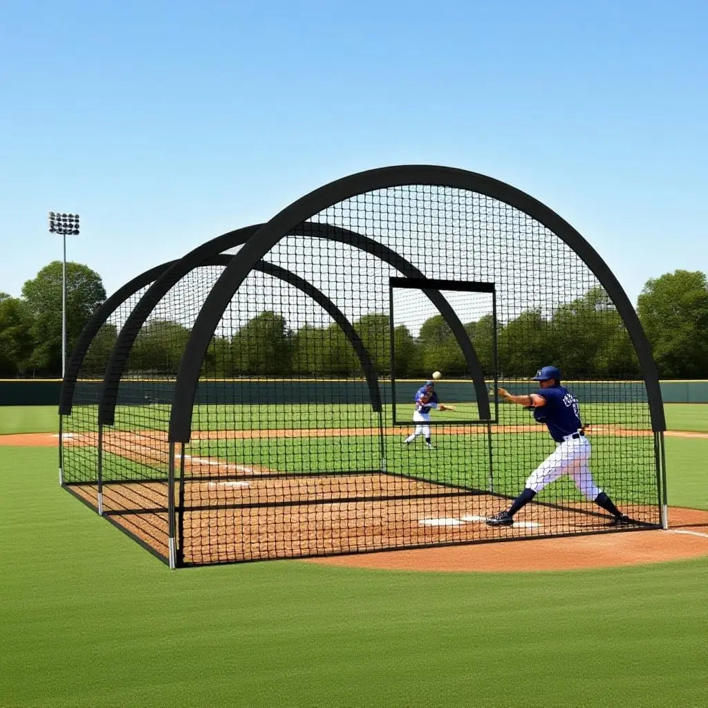 Backyard Baseball Batting Cage With Frame And Netting For Practice