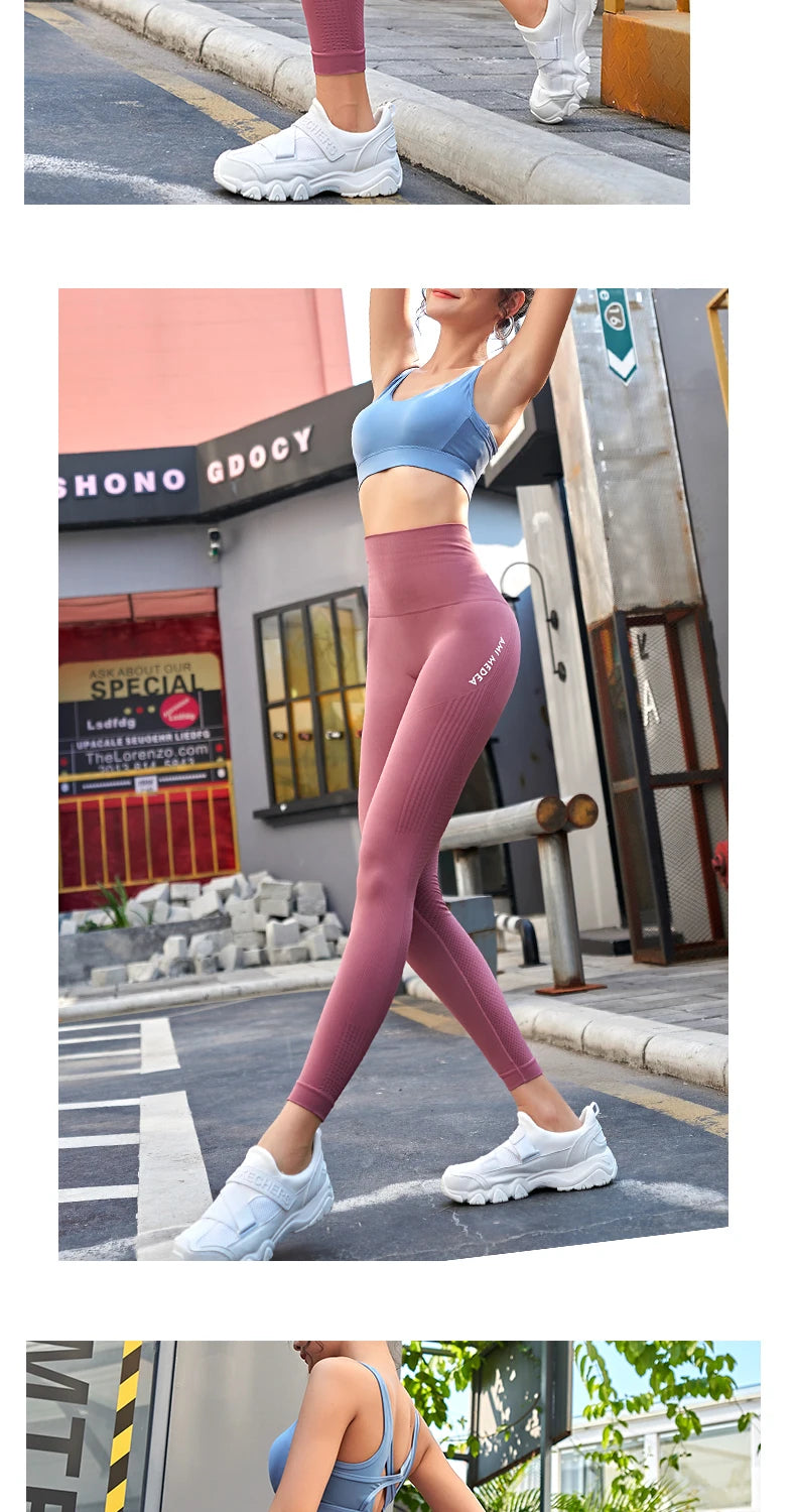 DIQUEQICN Women's High Waist Yoga Leggings Tummy Control