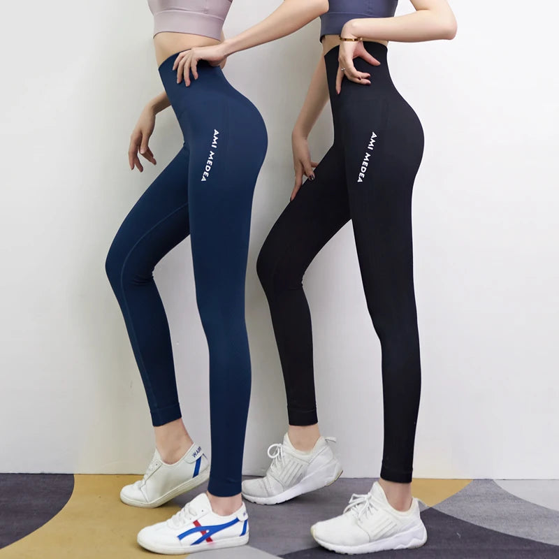 DIQUEQICN Women's High Waist Yoga Leggings Tummy Control