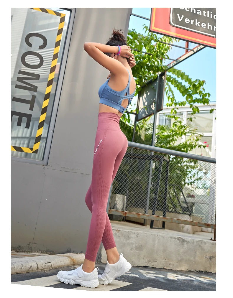 DIQUEQICN Women's High Waist Yoga Leggings Tummy Control