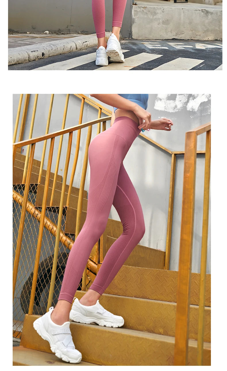 DIQUEQICN Women's High Waist Yoga Leggings Tummy Control