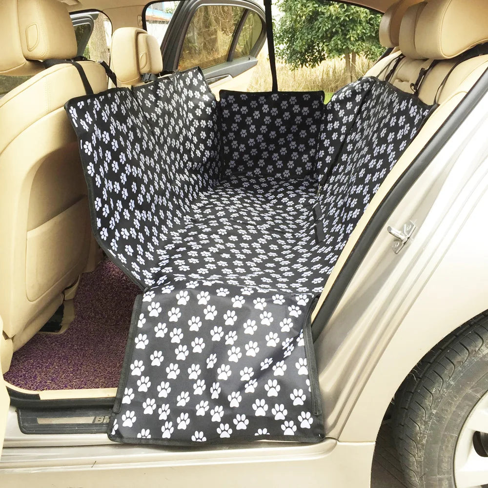 KEMISIDI Waterproof Dog Car Seat Cover Hammock With Safety Belt