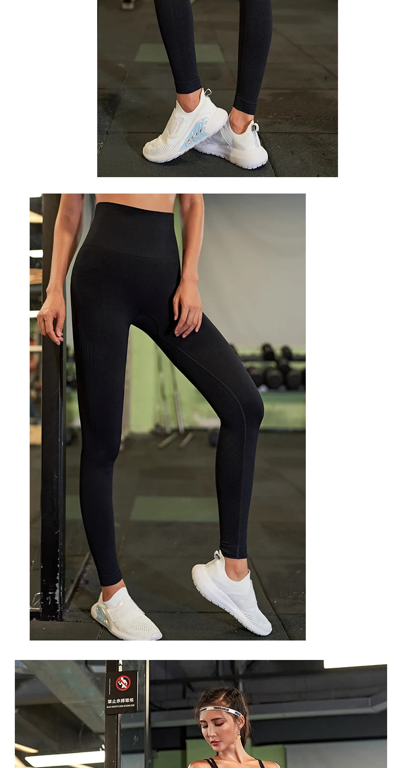 DIQUEQICN Women's High Waist Yoga Leggings Tummy Control