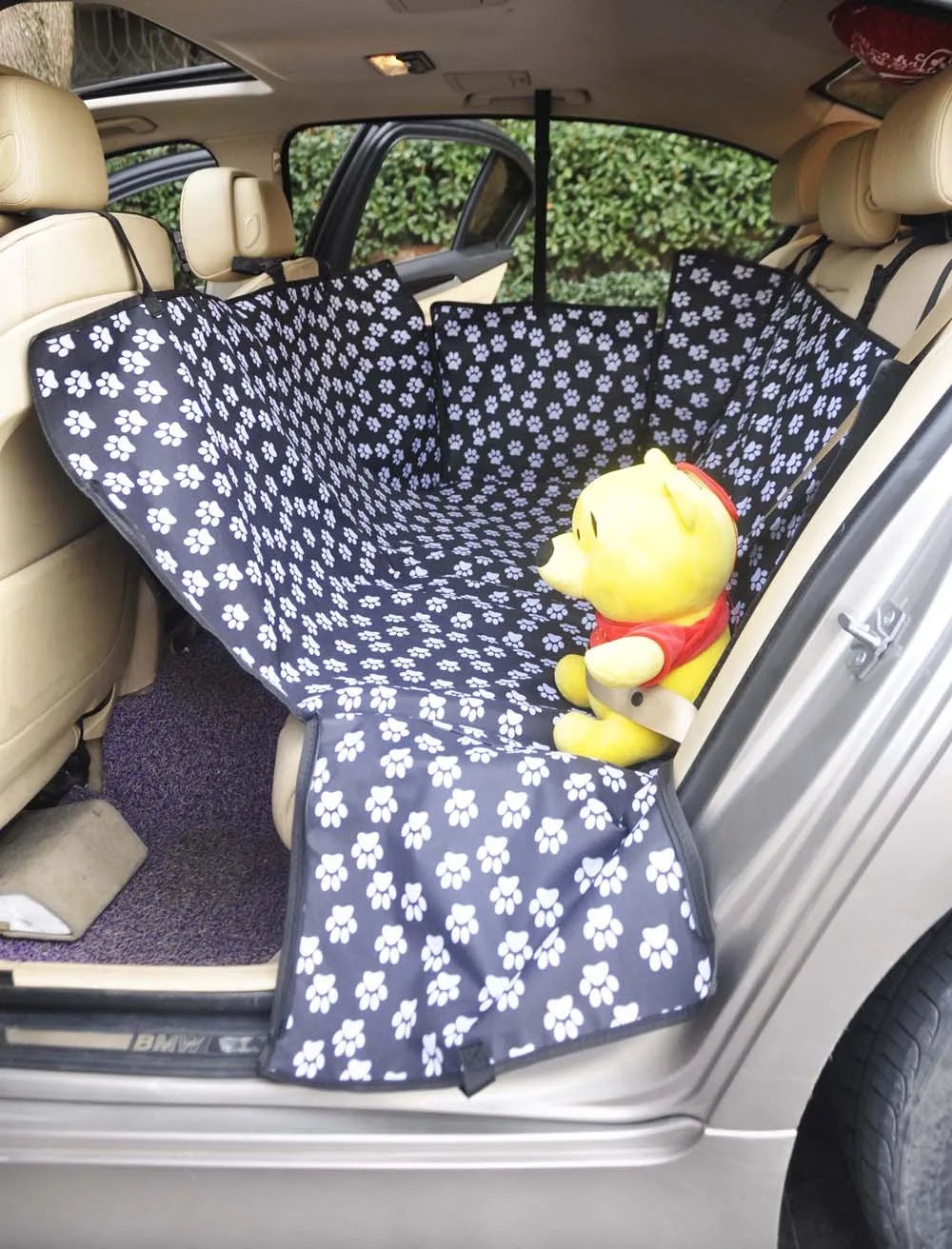 KEMISIDI Waterproof Dog Car Seat Cover Hammock With Safety Belt