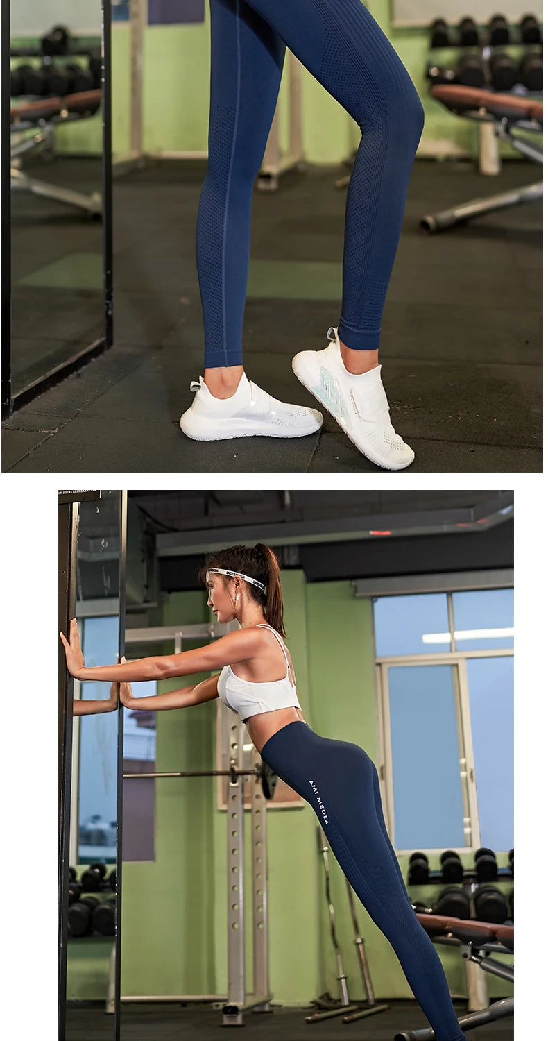 DIQUEQICN Women's High Waist Yoga Leggings Tummy Control