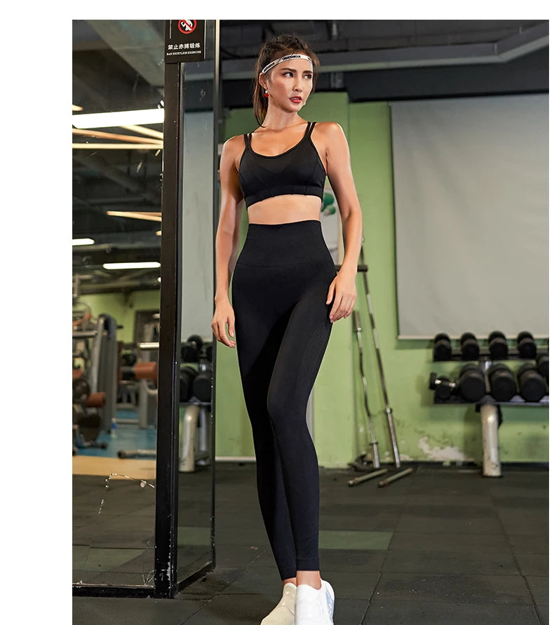 DIQUEQICN Women's High Waist Yoga Leggings Tummy Control