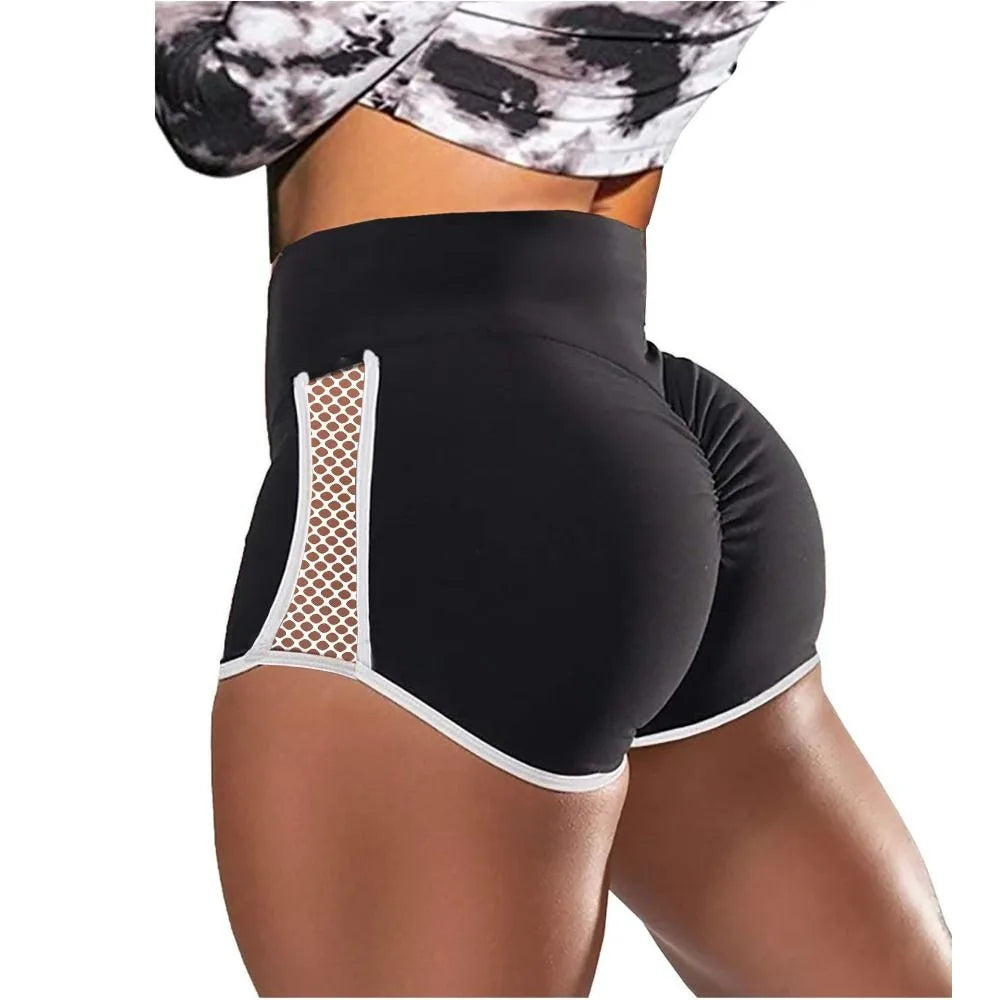 Women's Quick Dry Yoga Shorts With Side Hollow Out Design