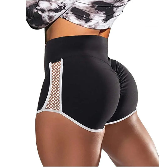 Women's Quick Dry Yoga Shorts With Side Hollow Out Design