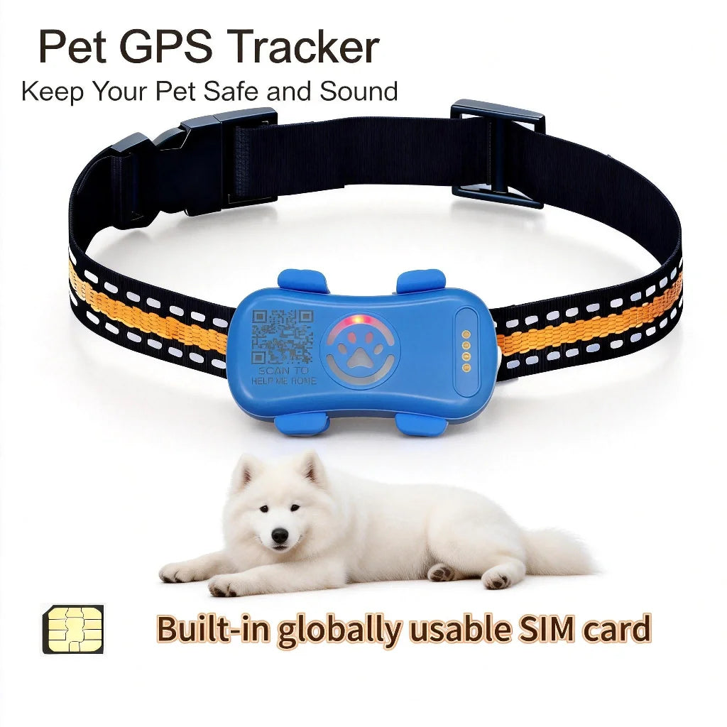 WANWAYTECH GPS Pet Tracker for Dogs and Cats With IoT SIM