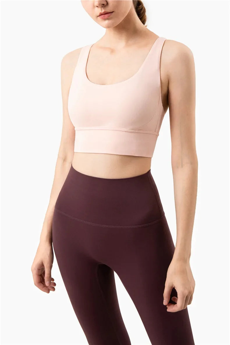COZOK Cross Back Yoga Bra Tank Top Breathable For Women
