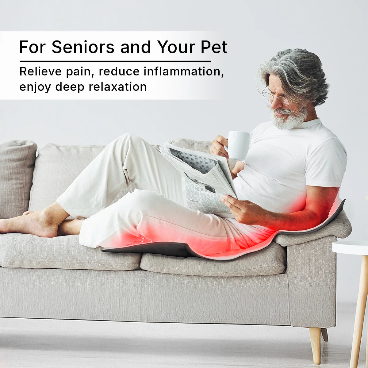Hello Face Near Infrared Light Therapy Mat 660nm 850nm Portable