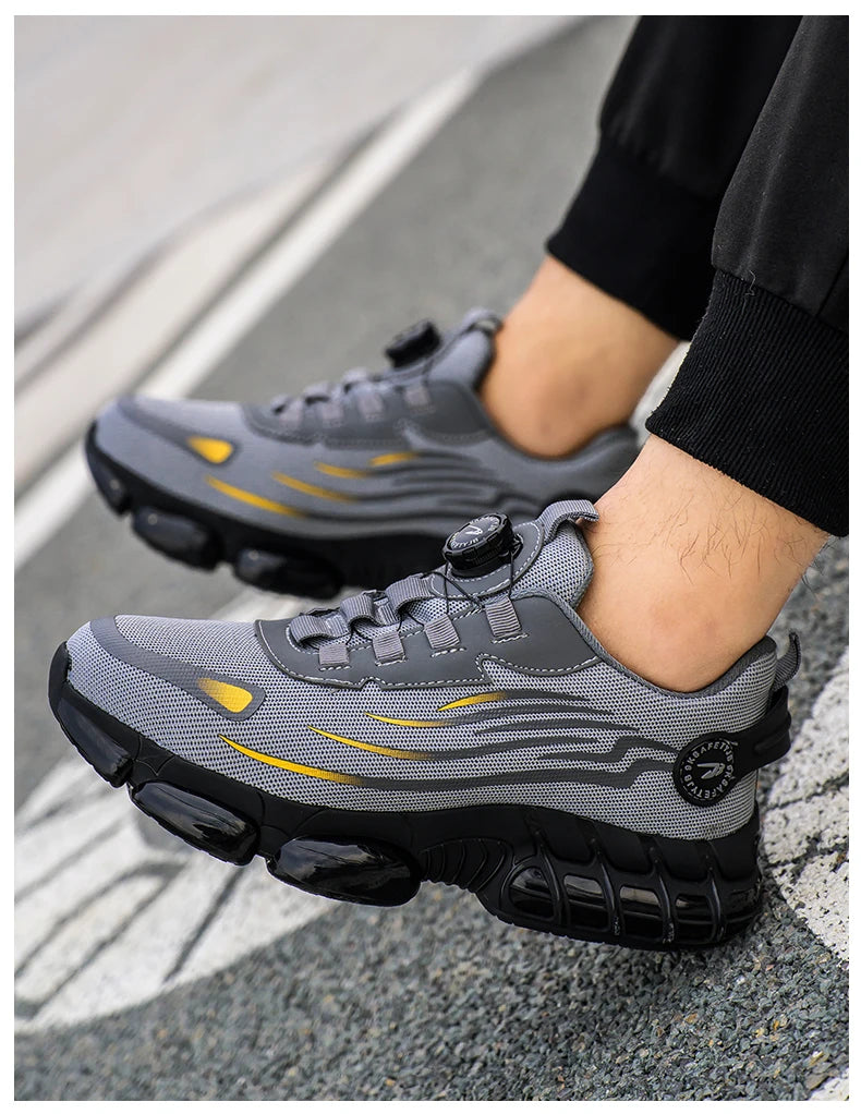 Breathable Lace-Free Soft Sole Anti-Puncture Work Shoes