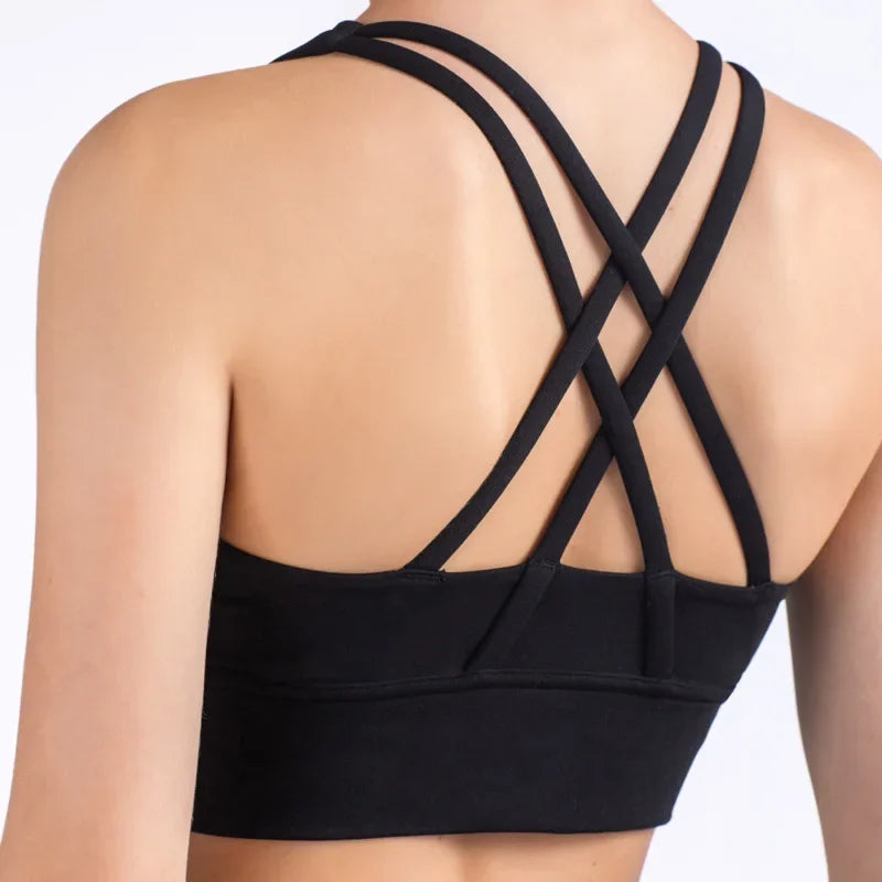 COZOK Cross Back Yoga Bra Tank Top Breathable For Women
