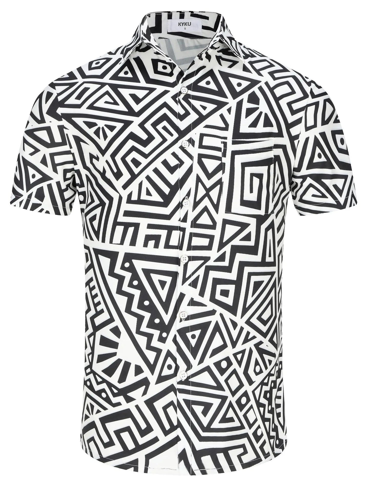 KYKU Mexico Shirt For Men Funny Hawaiian Button Down