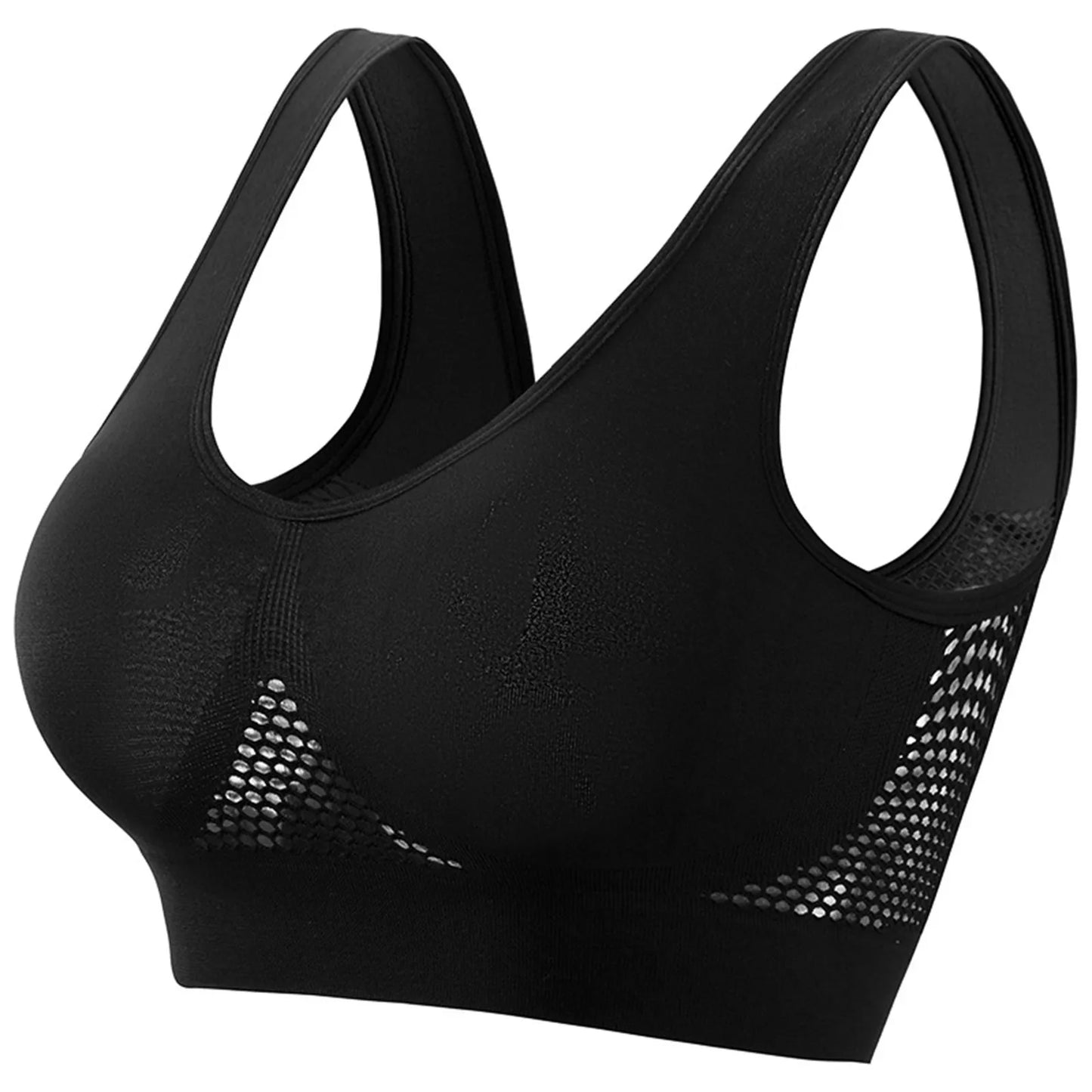 Breathable Womens Running Sports Bra With Shockproof Support Yoga Vest