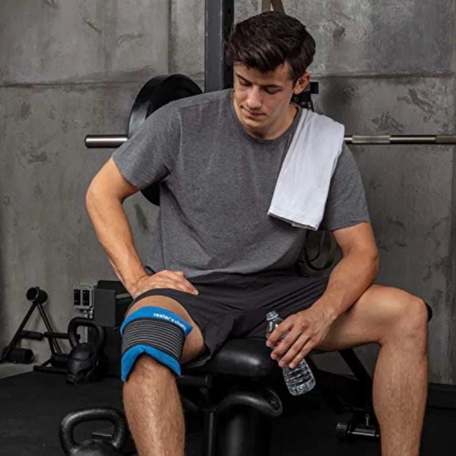 2 Soft Gel Ice Packs For Injuries With Adjustable Wrap
