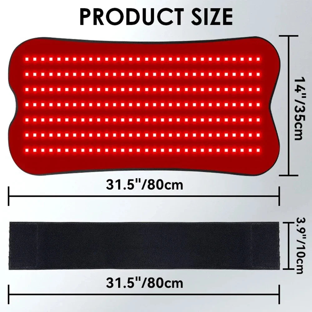 Vilnason Red Infrared Light Therapy Pad 660nm 850nm For Body
