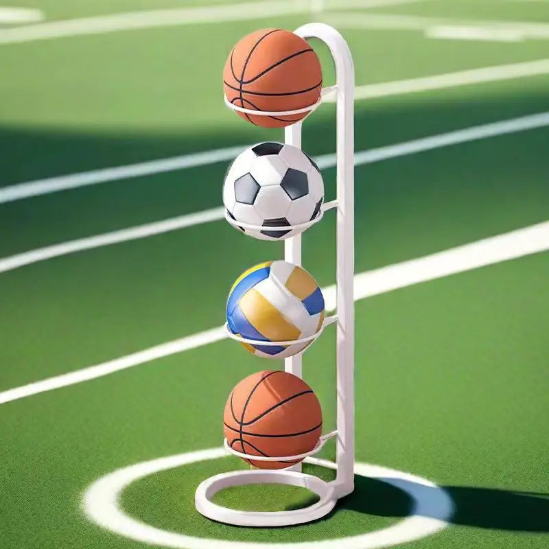 Indoor Kids Ball Storage Rack For Basketball Football Volleyball Kindergarten