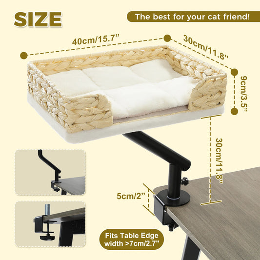 PAWZ Road Cat Desk Bed Rotatable Hammock Stand Indoor Cats