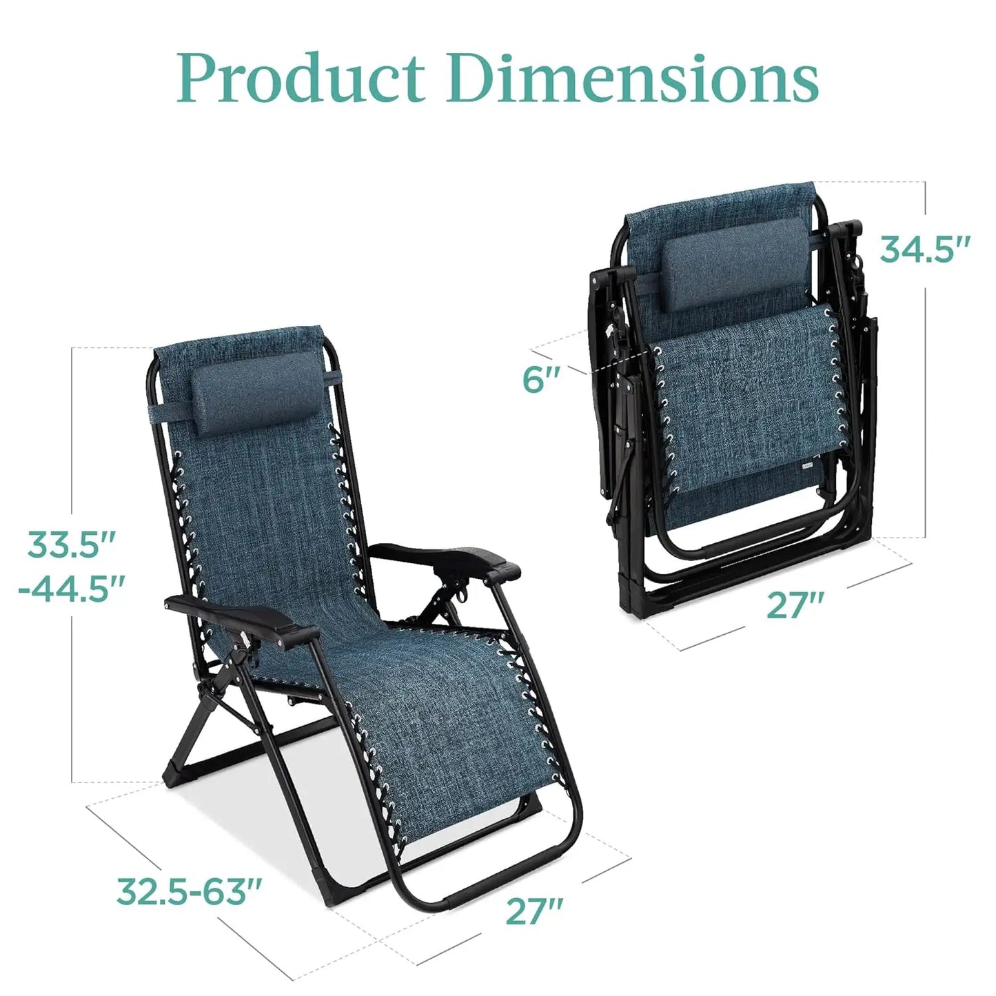 Zero Gravity Patio Chair With Removable Plush Cushion And Cup Holder
