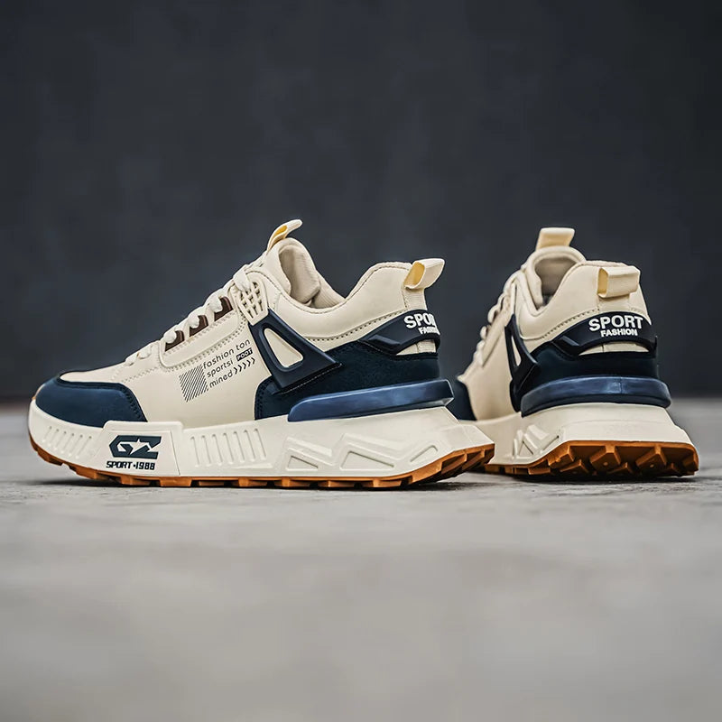 NONE Men's Casual Sports Shoes Thick Sole Breathable Running Shoes