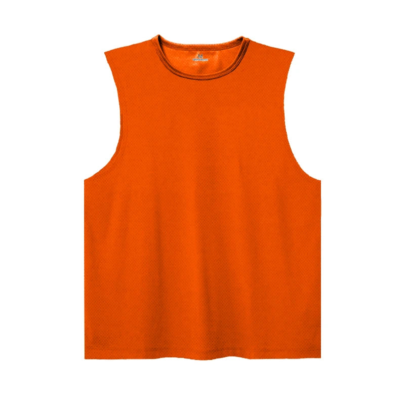 Summer Ice Silk Running Vest For Men Quick Dry Breathable