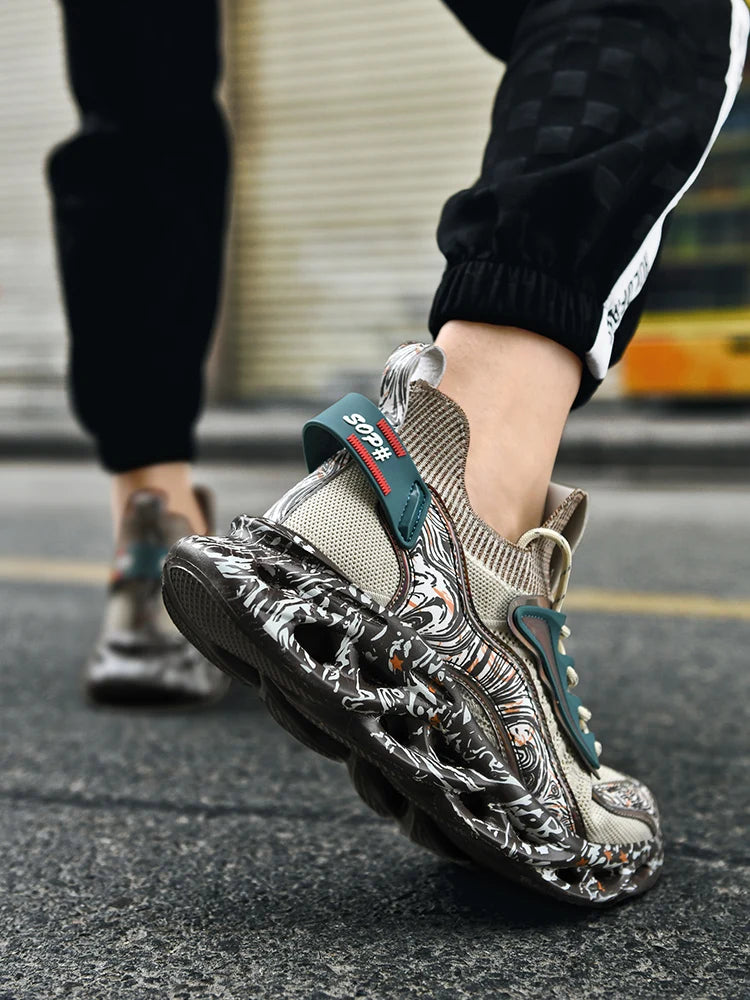 Breathable Men's Casual Shoes Sneakers Trainer Slip On