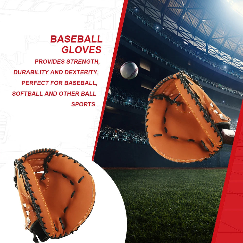 Leather Baseball Glove For Fielding And Softball Beginners
