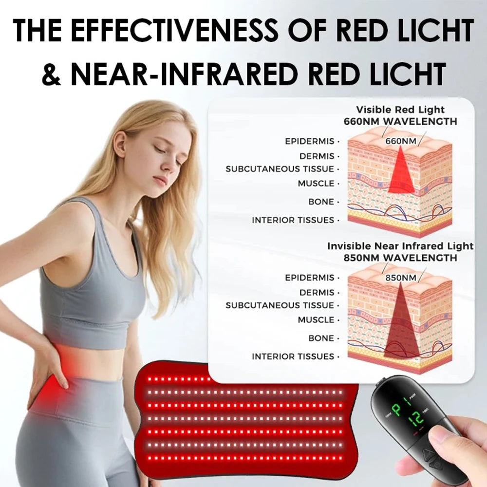 Vilnason Red Infrared Light Therapy Pad 660nm 850nm For Body