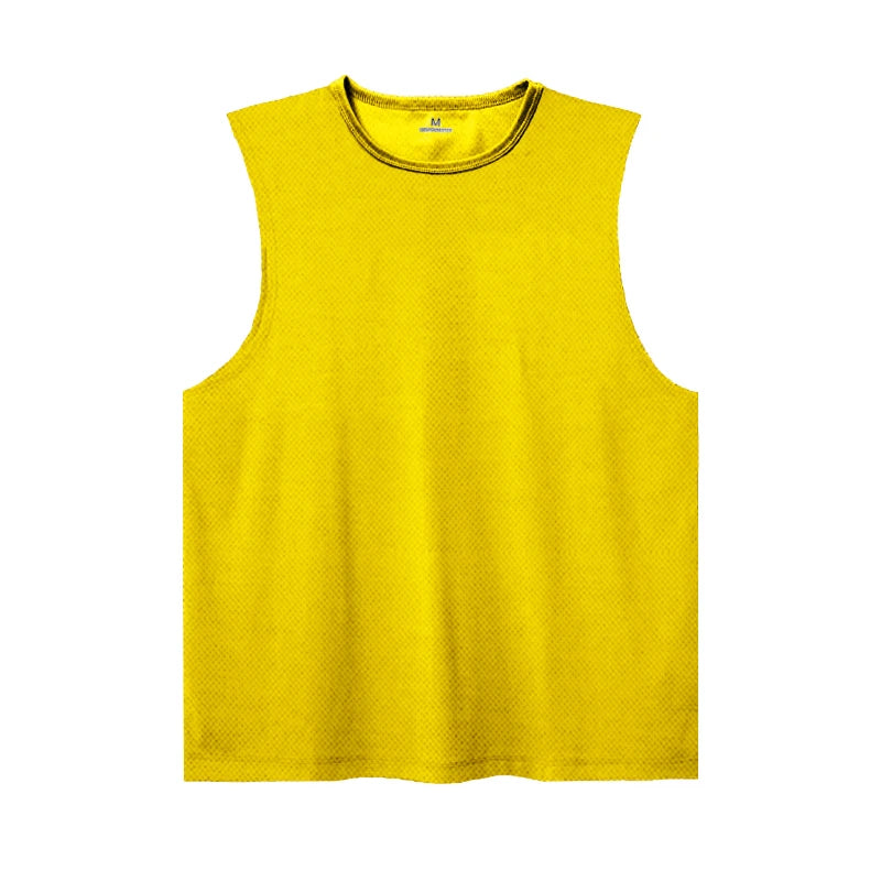 Summer Ice Silk Running Vest For Men Quick Dry Breathable