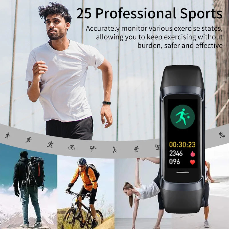 LIGE Amoled Smart Watch Men Women Heart Rate Waterproof Tracker