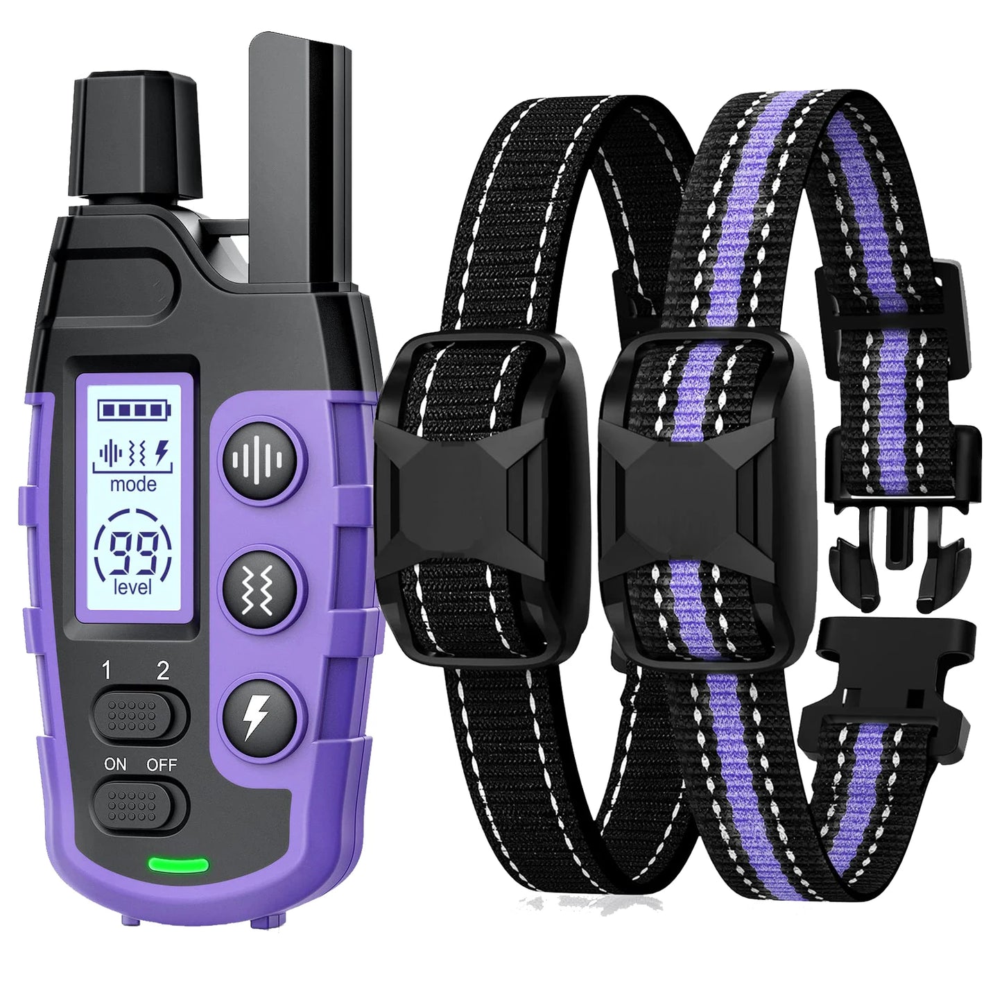 WXRPET 3300Ft Electric Dog Training Collar With Remote Shock Vibration Waterproof